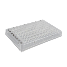 0.1mL PCR platen Full-skirt, Laag profiel, 96-wells, Naturel