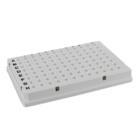 0.1mL PCR platen Full-skirt, Laag profiel, 96-wells, Wit