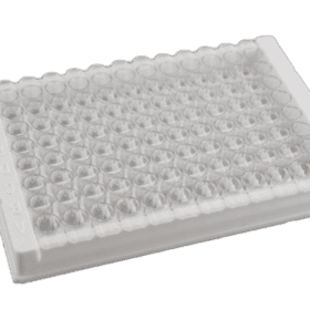 0,2mL ELISA platen, 96 wells, wit, afneembare strips