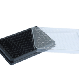 96-Wells Celkweek Microplaten | Zwart met Transparante Bodem | Advanced Absorptie
