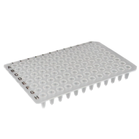 0.1mL PCR platen Non-skirt, Laag profiel, 96-wells, Naturel