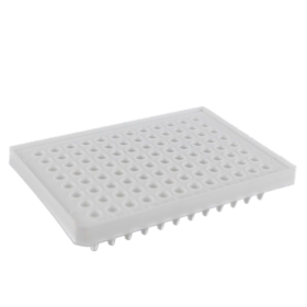 0.2mL PCR platen High-skirt, Hoog profiel, 96-wells, Wit