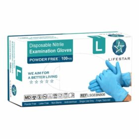 Lifestar Nitril Handschoenen | 4 Gram | Poedervrij | Latex vrij | Maat L