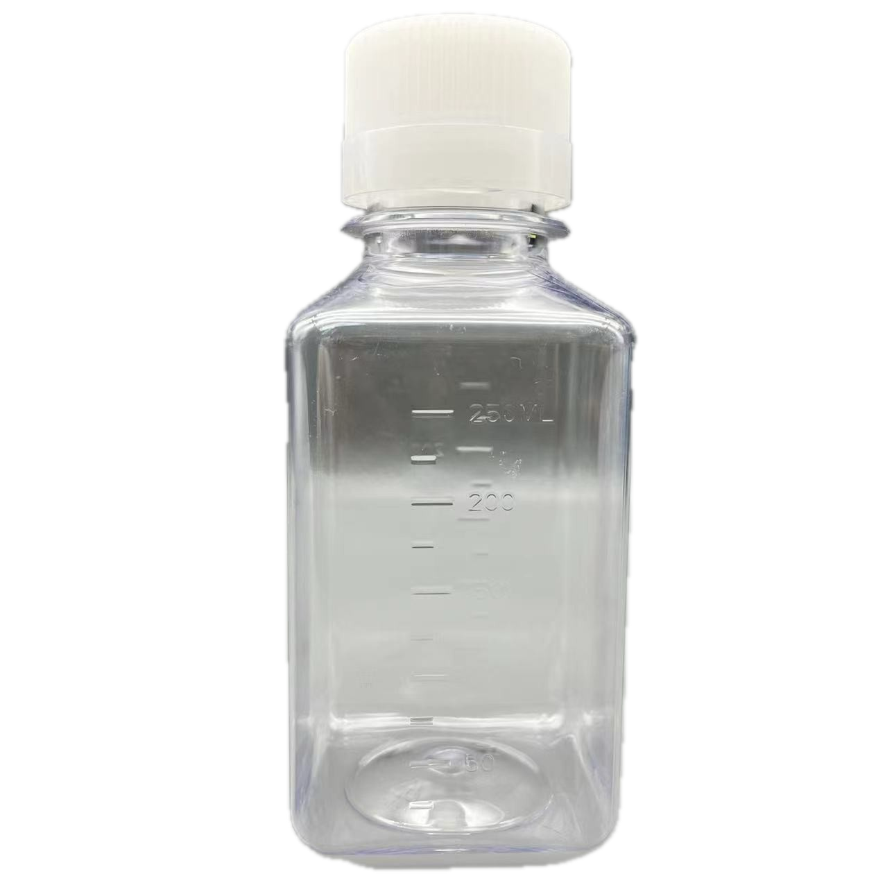 250ml Mediumfles | Vierkant, PET