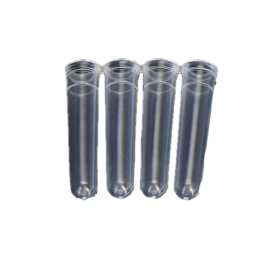 PCR strip 0.1mL 4-strip tubes, Optical flat cap, Naturel